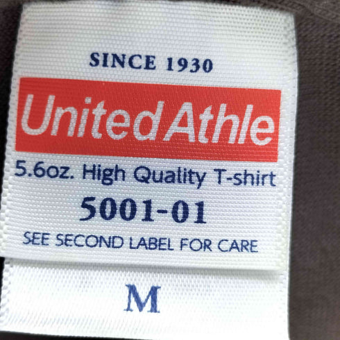 ユナイテッドアスレ UNITED ATHLE カジュアル プリントロゴ Tシャツ メンズ JPN:M