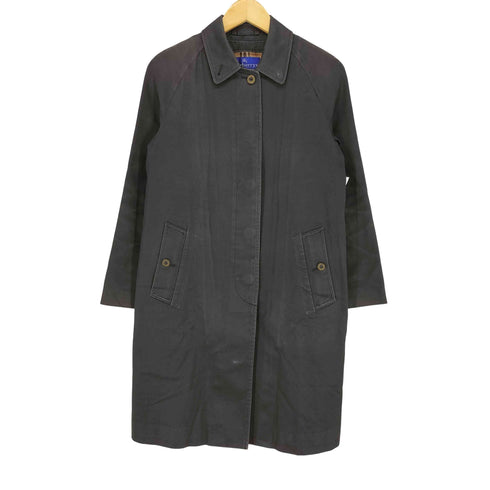 バーバリーブルーレーベル BURBERRY BLUE LABEL 裏地ノバチェックステンカラーコート レディース 38