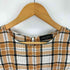 ロベルトコリーナ ROBERTO COLLINA シルク混 チェック ペプラムノースリーブ レディース import:S