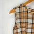 ロベルトコリーナ ROBERTO COLLINA シルク混 チェック ペプラムノースリーブ レディース import:S