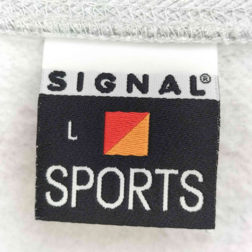 シグナルスポーツ SIGNAL SPORTS グラフィティアート ロゴ刺繍 プリント クルーネックスウェット トレーナー メンズ JPN:L