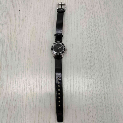マークバイマークジェイコブス Marc by Marc Jacobs レザーベルト ロゴデザイン腕時計 レディース