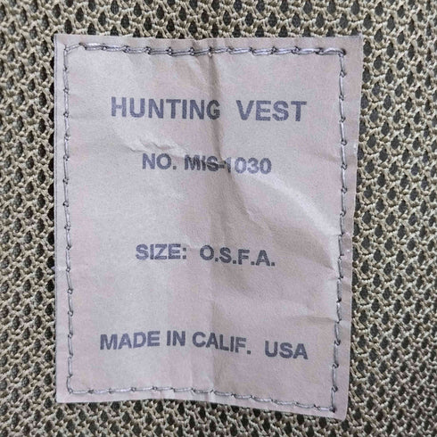 エムアイエス MIS HUNTING VEST ハンティングベスト メンズ FREE