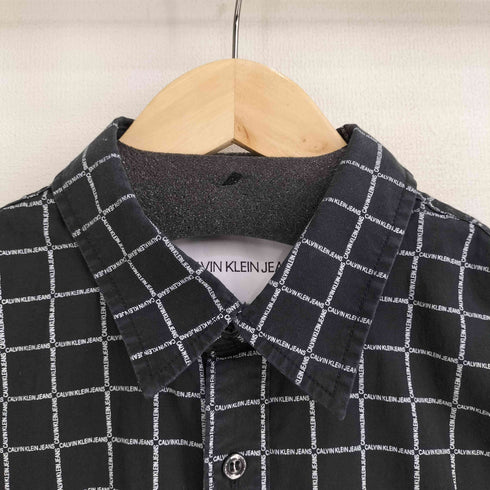 カルバンクラインジーンズ Calvin Klein Jeans SLIM FIT チェック L/S シャツ メンズ import:M