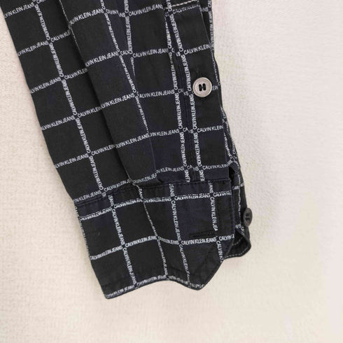 カルバンクラインジーンズ Calvin Klein Jeans SLIM FIT チェック L/S シャツ メンズ import:M