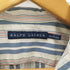 ラルフローレン RALPH LAUREN コットン ストライプ 開襟 オープンカラー S/S シャツ レディース 2