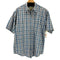 エディーバウアー Eddie Bauer 白タグ 半袖チェック ネルシャツ メンズ import:M