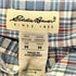 エディーバウアー Eddie Bauer 白タグ 半袖チェック ネルシャツ メンズ import:M