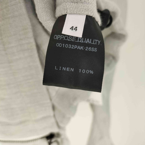 OPPOSE DUALITY SHORT PARKA LINEN ショート パーカー リネン メンズ JPN:44