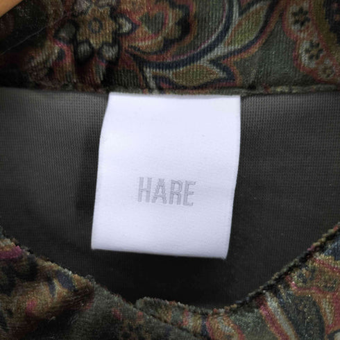 ハレ HARE ベロアペイズリーパワーショルダーシャツ レディース FREE