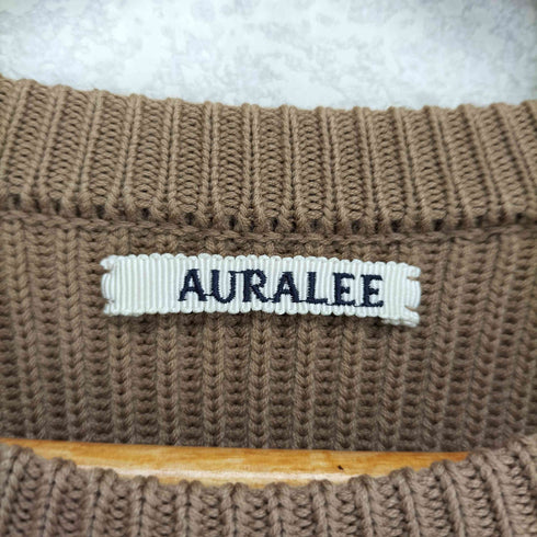 オーラリー AURALEE SUPER FINE WOOL RIB KNIT BIG P/O メンズ 3
