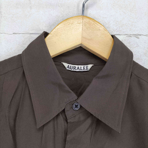 オーラリー AURALEE LIGHT SILK SHIRTS メンズ 3