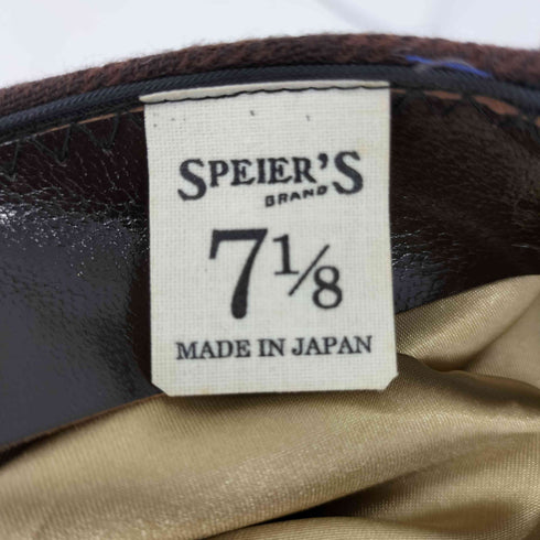 SPEIERS チェック柄 キャスケット メンズ 7 1/8