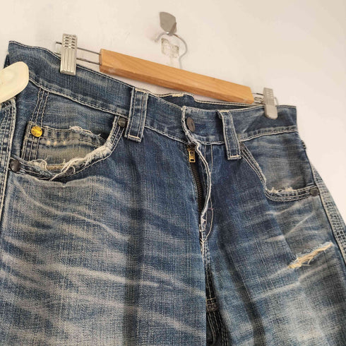 リーバイス Levis 00S NE502 ジップフライ ダメージデニムパンツ メンズ 31インチ