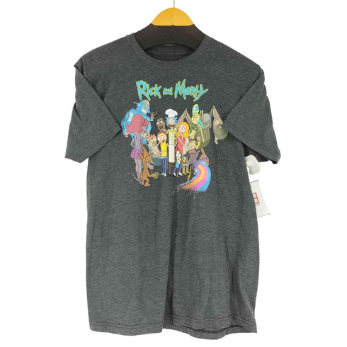 rick and morty アニメ フロントプリント S/S Tシャツ メンズ import:M