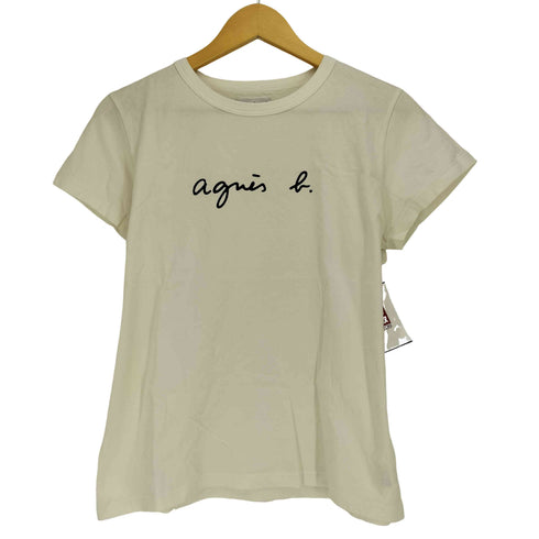 アニエスベー agnes b. PARIS ロゴプリント コットン 半袖Tシャツ Brando レディース JPN:3