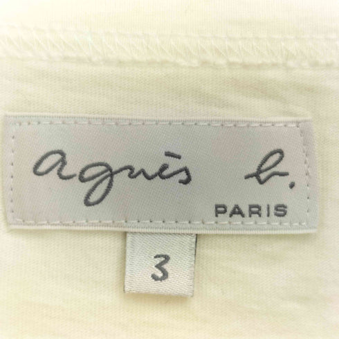 アニエスベー agnes b. PARIS ロゴプリント コットン 半袖Tシャツ Brando レディース JPN:3