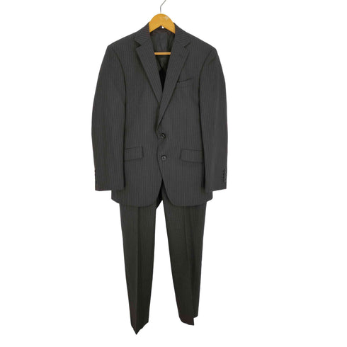 スーツセレクト SUIT SELECT ウール混 ストライプ 2Bテーラードジャケット スラックスパンツ スーツセットアップ メンズ
