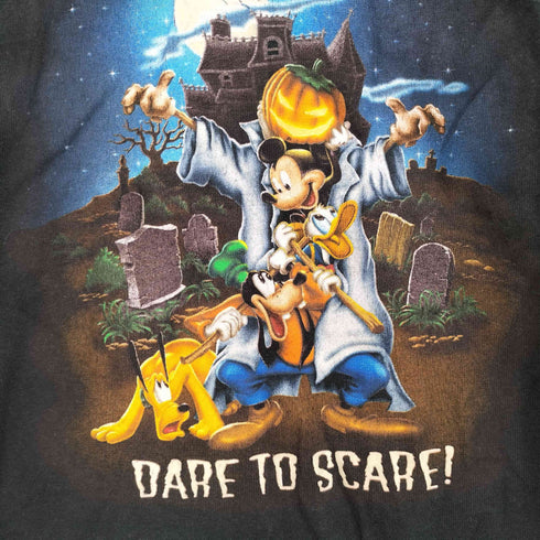 USA製 テーマパークキャラクタープリント ハロウィン S/S Tシャツ レディース import:S