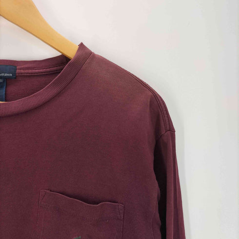 ポロバイラルフローレン Polo by RALPH LAUREN ポニー 刺繍 ポケット L/S カットソー ロンT ポケT メンズ import:L