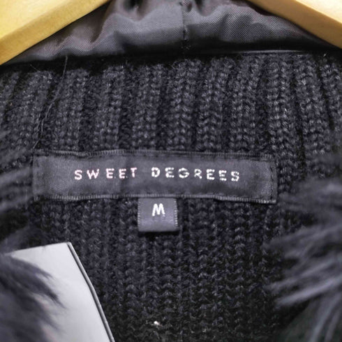 SWEET DEGREES ニット切替フェイクファージャケット レディース M