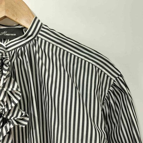 アルディーノアール HARDY NOIR Long Stripe Frill Blouse ロンストフリルブラウス レディース