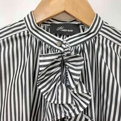 アルディーノアール HARDY NOIR Long Stripe Frill Blouse ロンストフリルブラウス レディース