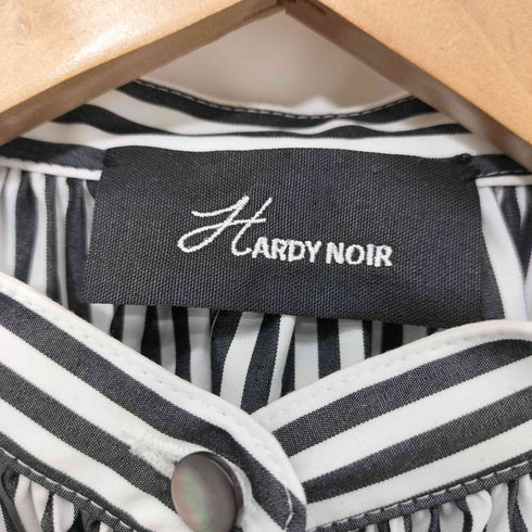 アルディーノアール HARDY NOIR Long Stripe Frill Blouse ロンストフリルブラウス レディース