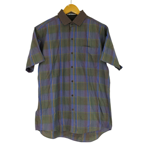 レイクランド Lakeland チェック柄 S/S ポケットシャツ メンズ import:L