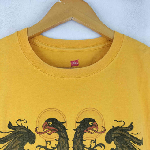 ヘインズ Hanes 鷲モチーフデザイン S/S Tシャツ メンズ import:M