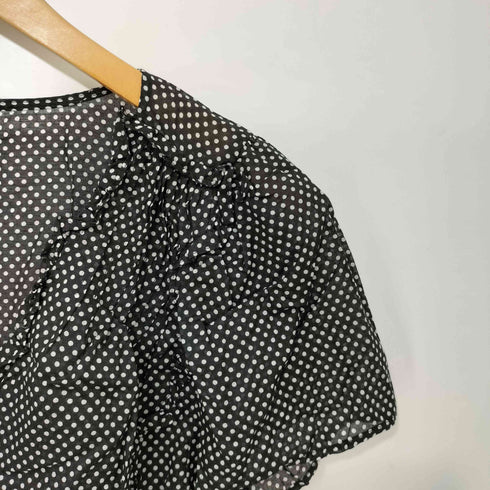 ズッカ ZUCCa ドット フリル S/S ブラウス レディース JPN:M