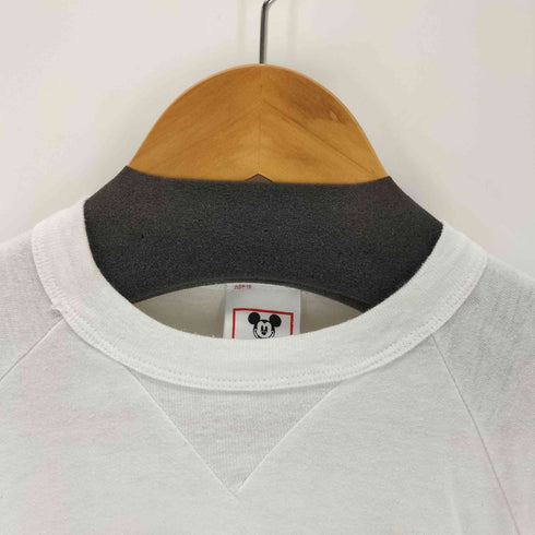 80S USA製 DRESSED FOR SUCCESS 前V ラグラン リブ付きTシャツ レディース M