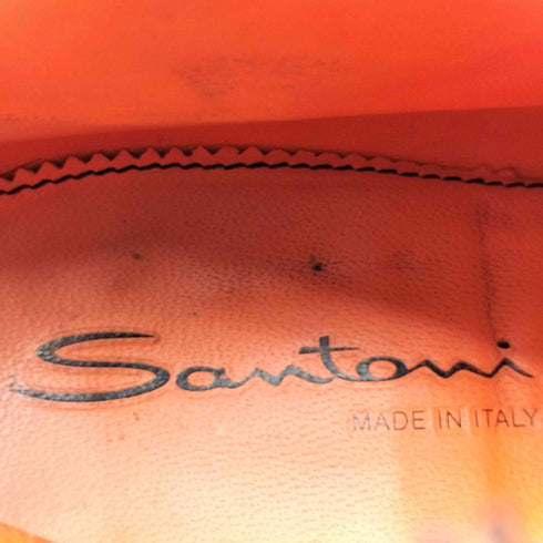 サントーニ santoni レザーサイドジップダブルモンクブーツ メンズ US:6