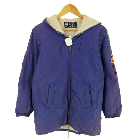 Creations Ecro 50-60s スーベニアワッペン フーデッド キルティングジャケット メンズ