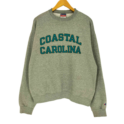 チャンピオン Champion COASTAL CAROLINA クルーネックスウェット メンズ import:L