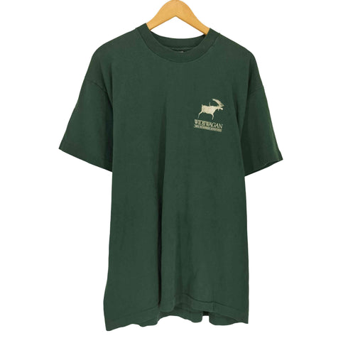 フルーツオブザルーム FRUIT OF THE LOOM プリントクルーネックTシャツ メンズ import:XL