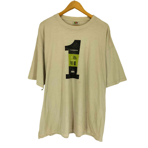 フルーツオブザルーム FRUIT OF THE LOOM プリントクルーネックTシャツ シングルステッチ メンズ 2XL