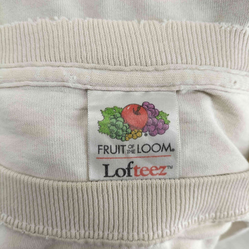 フルーツオブザルーム FRUIT OF THE LOOM プリントクルーネックTシャツ シングルステッチ メンズ 2XL