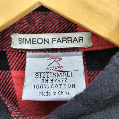 SIMEON FARRAR グラフィックデザイン フランネルシャツ メンズ S