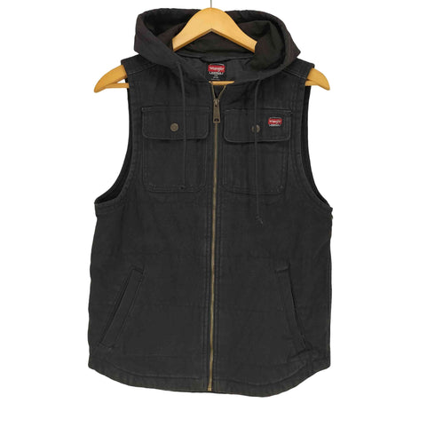 ラングラー Wrangler 裏地キルティングフーデッドダックベスト メンズ JPN:S