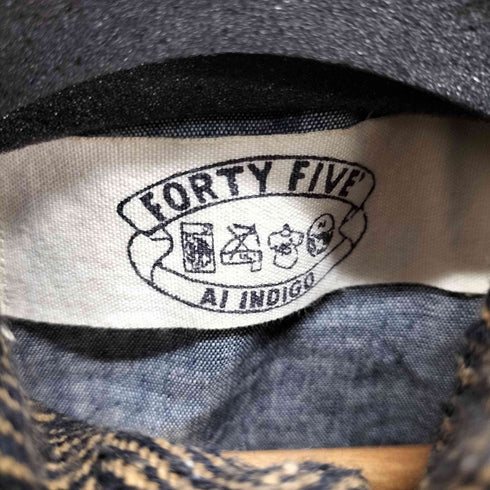 フォーティーファイブアール 45R FORTY FIVE AI INDIGO ヘリンボーン ダウンベスト レディース JPN:S