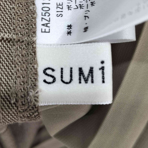 SUMI STYLE 異素材 プリーツ ロングワンピース レディース FREE