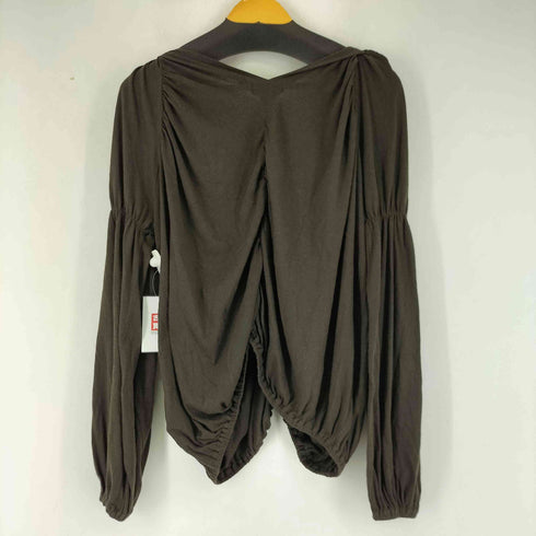 ズッカ ZUCCa コットンアンゴラ L/S ギャザーデザイントップス レディース JPN:M