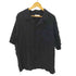 ザラ ZARA 開襟 オープンカラー 半袖 シャツ ブラック メンズ import:XL