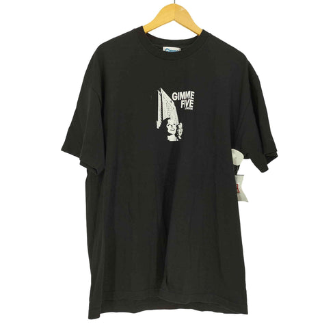 ギミーファイブ gimme five アルバムモチーフ プリントクルーネックTシャツ メンズ import:XL