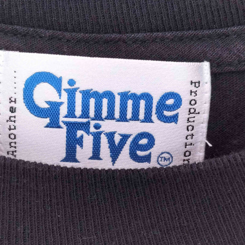 ギミーファイブ gimme five アルバムモチーフ プリントクルーネックTシャツ メンズ import:XL
