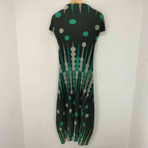 プリーツプリーズイッセイミヤケ PLEATS PLEASE ISSEY MIYAKE バックギャモン柄デザインプリーツワンピース レディース 3