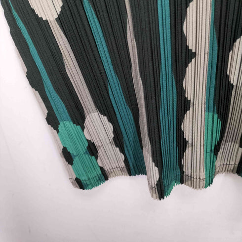 プリーツプリーズイッセイミヤケ PLEATS PLEASE ISSEY MIYAKE バックギャモン柄デザインプリーツワンピース レディース 3