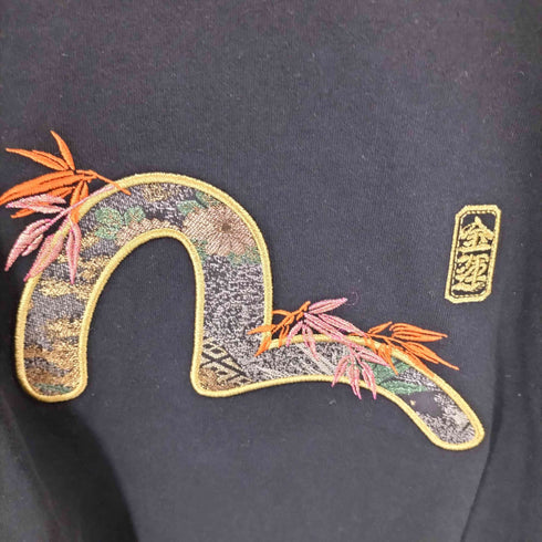エヴィス EVISU ブロケードカモメアップリケ Tシャツ メンズ XL