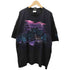 90s HABITAT アニマルT 巻きプリント 両面プリント オオカミ 狼 ウルフ サンダー 雷 SAM’S TOWN ブラック メンズ import:XL